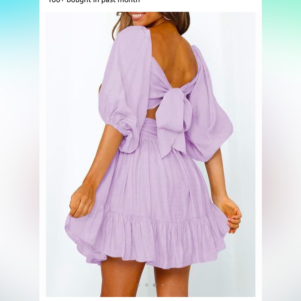 cute flowy purple dress